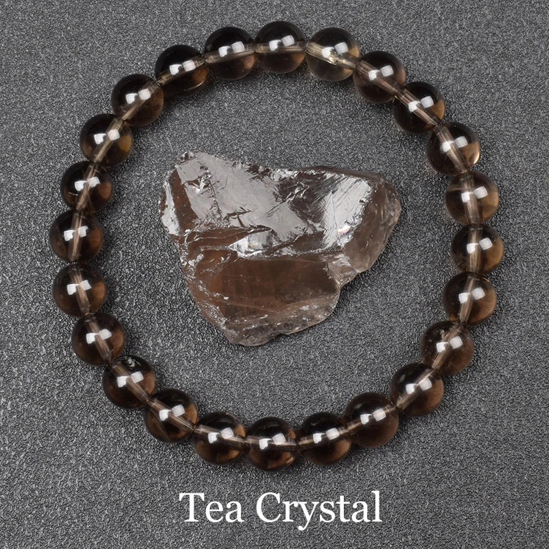 Natural gold obsidian bead bracelet
