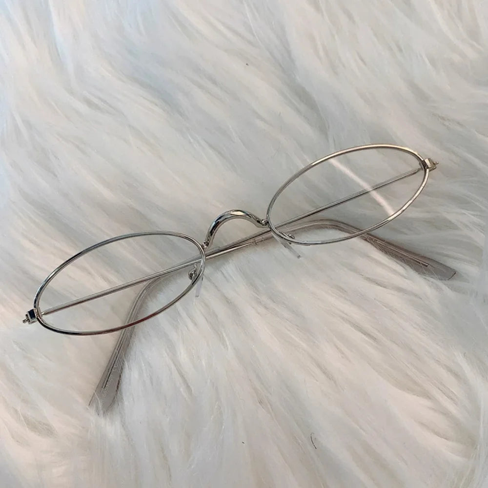 Small Oval Metal Glasses (Anti Blue)