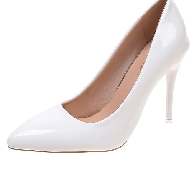 uper High  Patent Leather Pumps