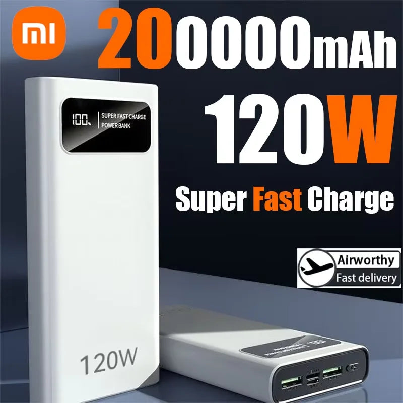 Xiaomi 200000mAh 120W Super Fast Charging High Capacity Power Bank