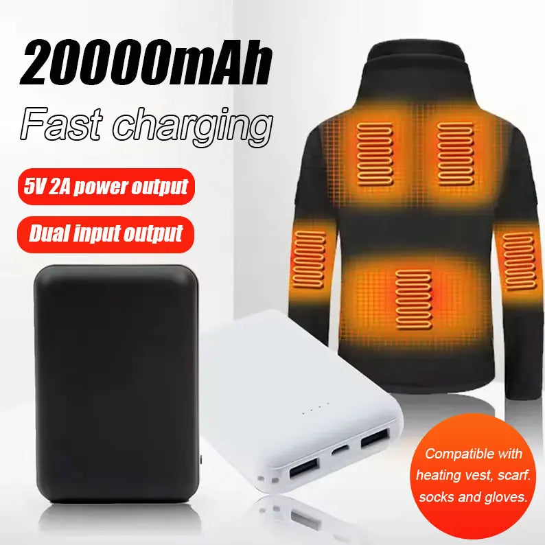 20000mAh New Power Bank Portable USB Charger