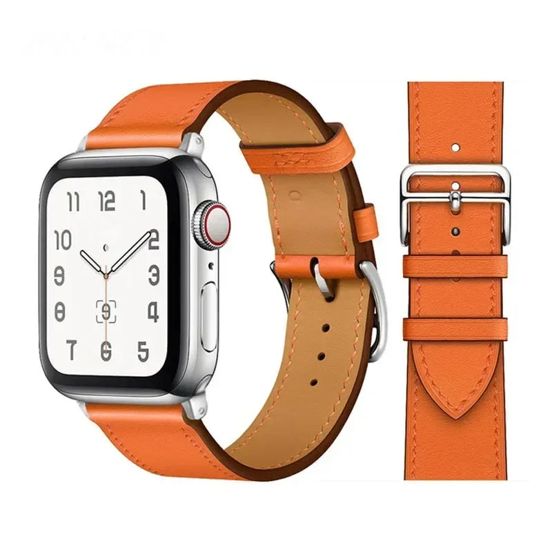 Leather strap For Apple watch band