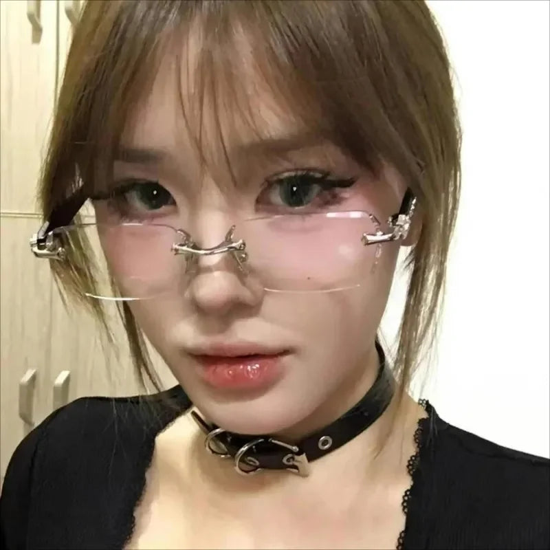 Rimless Anti-Blue Eyeglasses