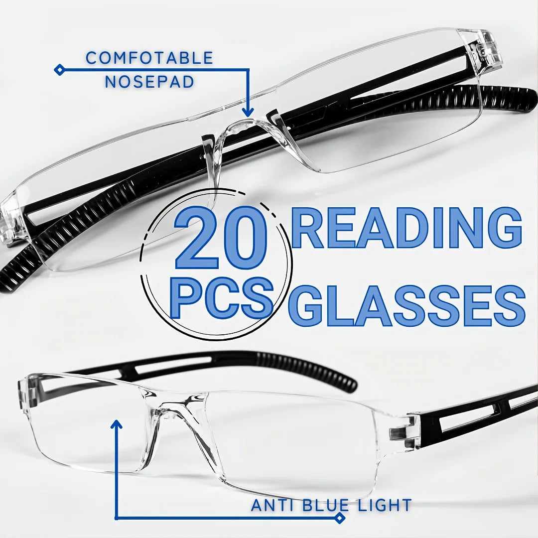 20Pcs All-In-One Reading Glasses