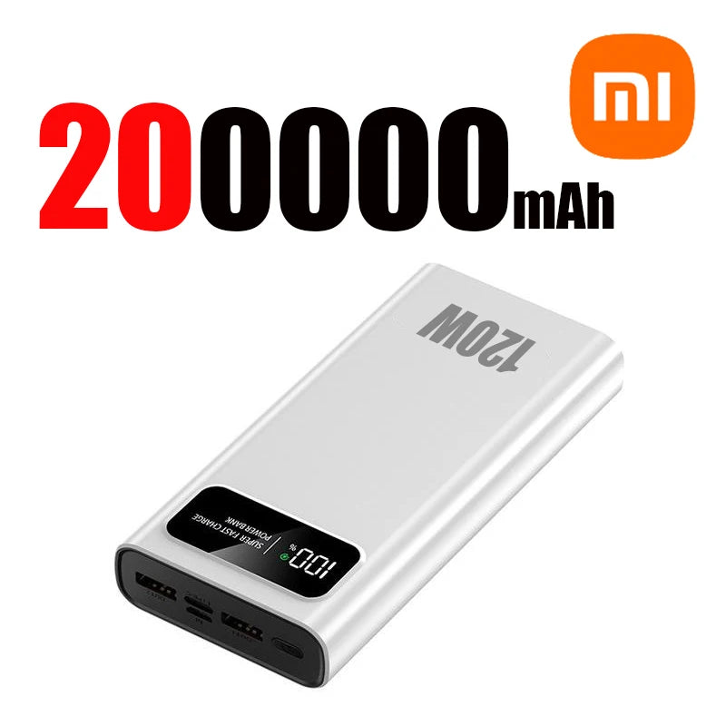 Xiaomi 200000mAh 120W Super Fast Charging High Capacity Power Bank