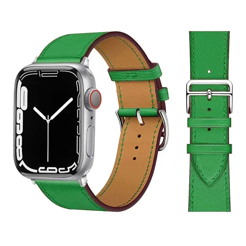 Leather strap For Apple watch band
