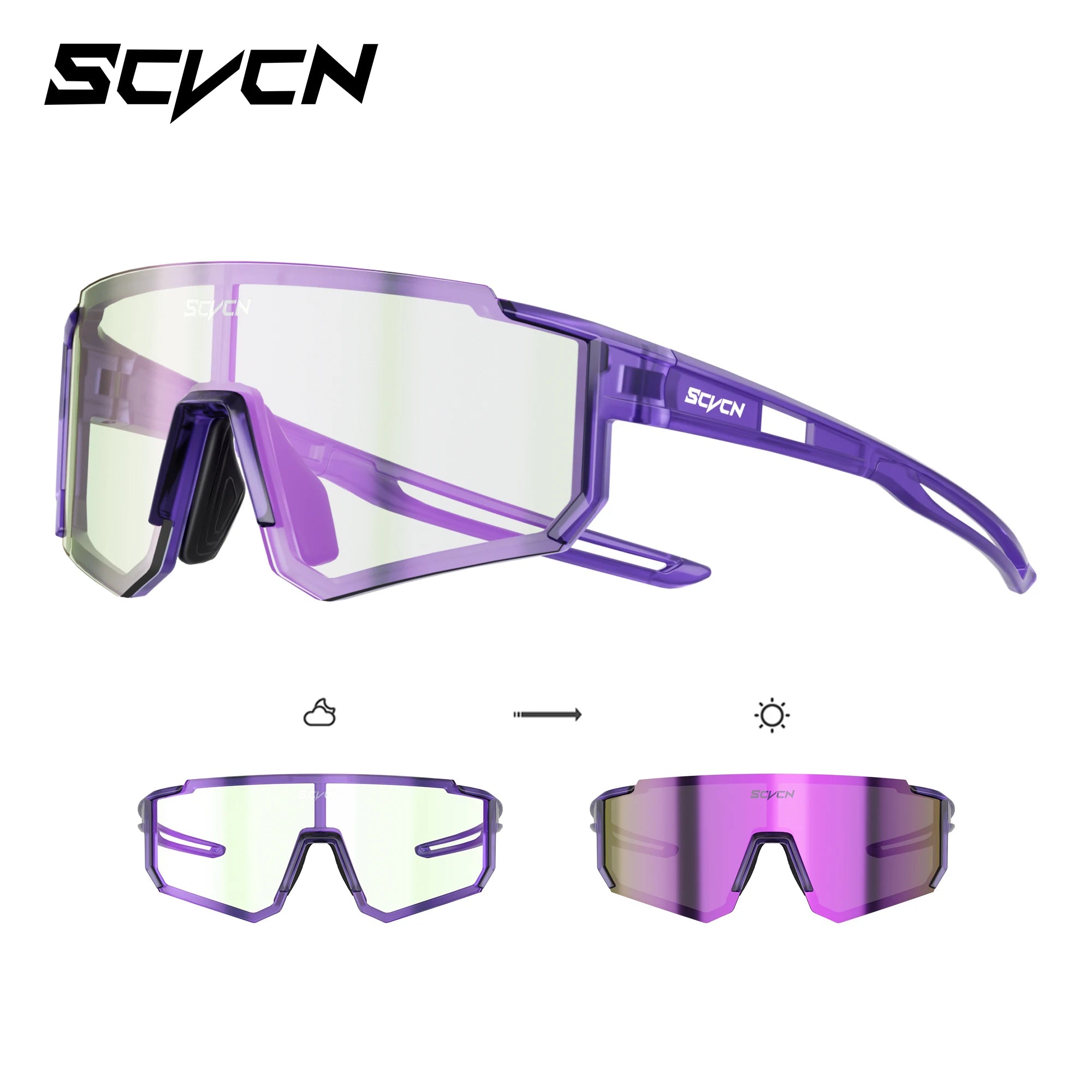 Photochromic Kids Cycling Glasses