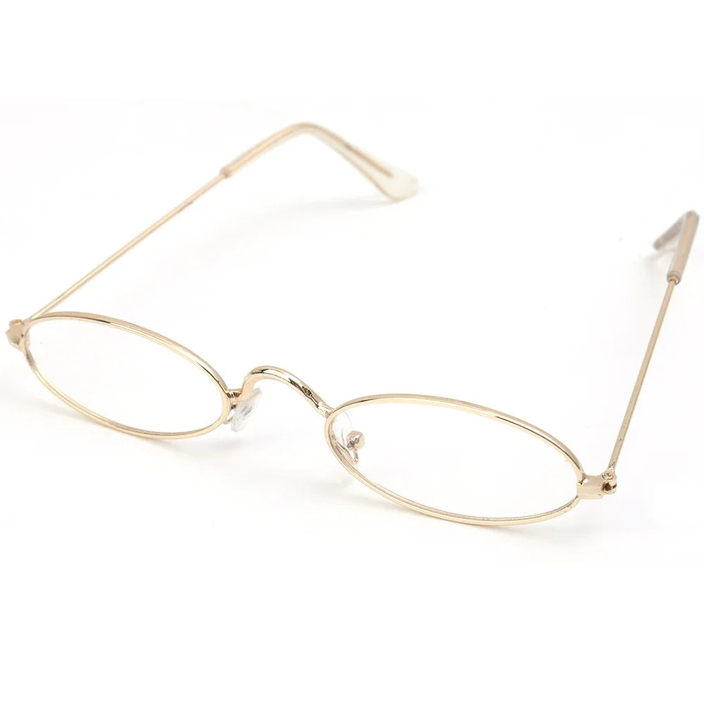 Small Oval Metal Glasses (Anti Blue)