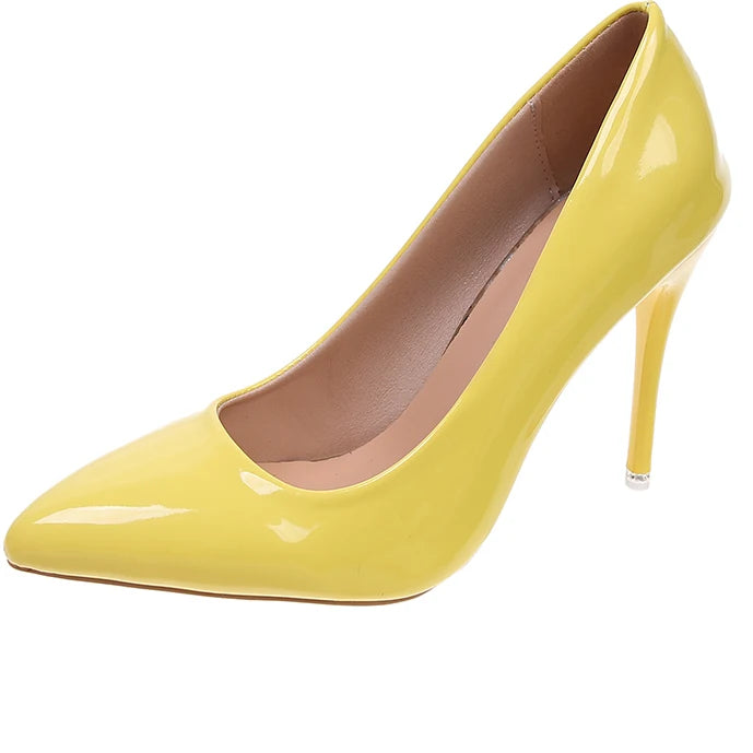 uper High  Patent Leather Pumps