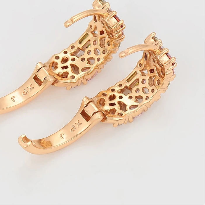 Gold Color Hoops Earrings