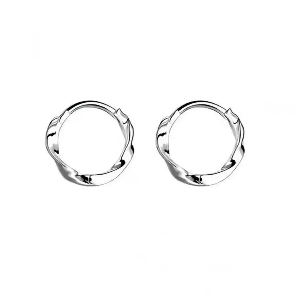 Minimalist/Classic Gold Plated Circle Hoop Earrings for Women