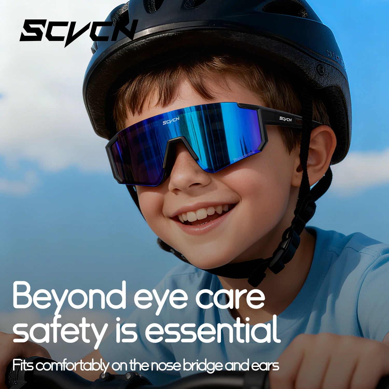 Photochromic Kids Cycling Glasses